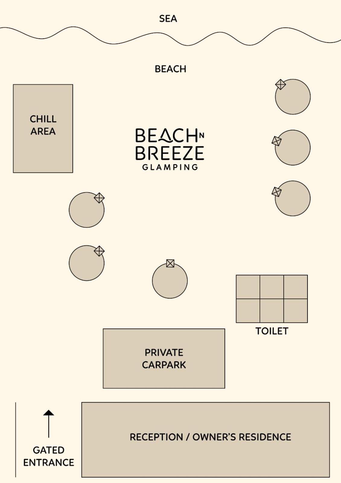 Malacca Beach N Breeze Glamping מראה חיצוני תמונה